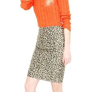J.Crew Factory Animal Print Pencil Skirt - Size 6